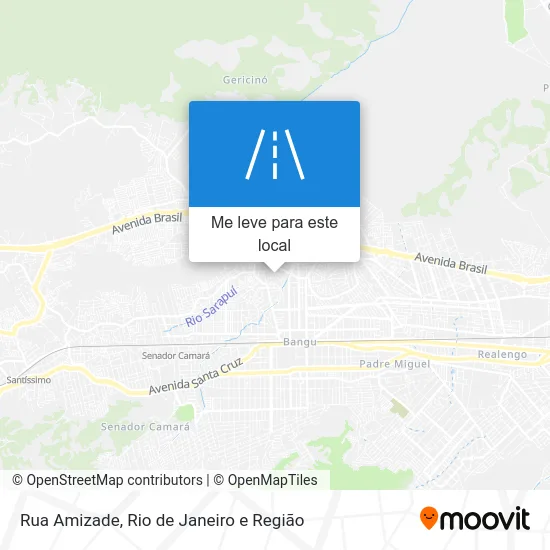 Rua Amizade mapa
