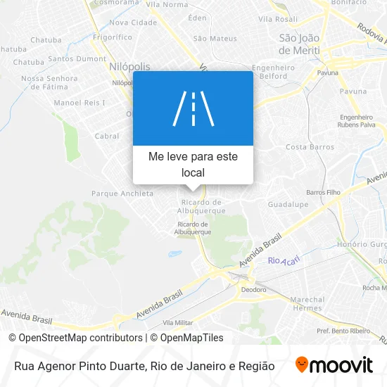 Rua Agenor Pinto Duarte mapa