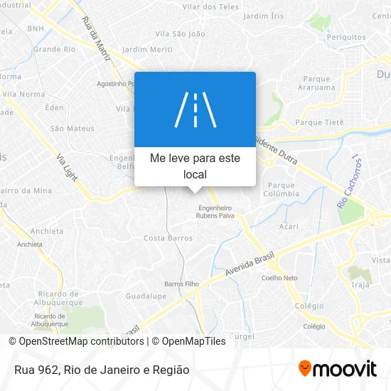 Rua 962 mapa