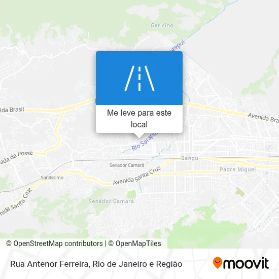Rua Antenor Ferreira mapa