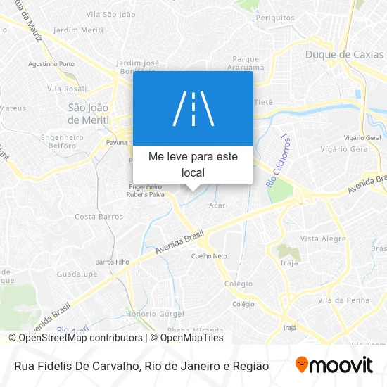 Rua Fidelis De Carvalho mapa