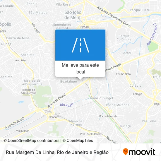Rua Margem Da Linha mapa