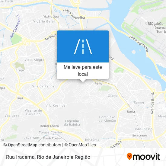 Rua Iracema mapa