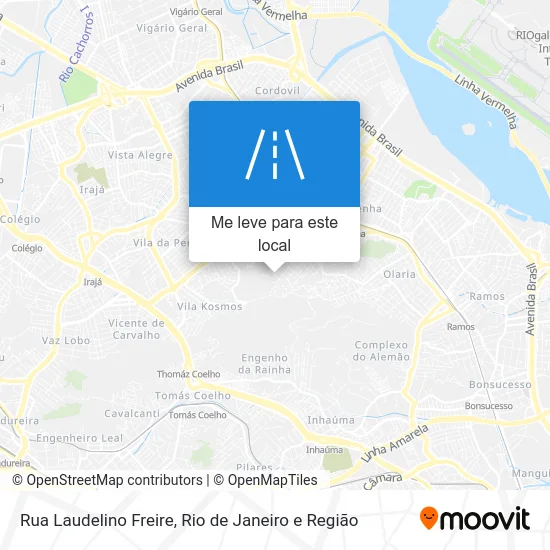 Rua Laudelino Freire mapa