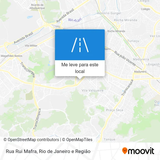 Rua Rui Mafra mapa