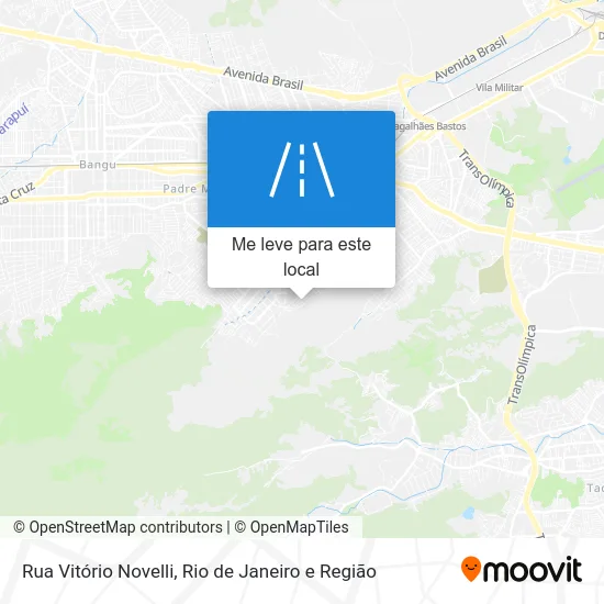 Rua Vitório Novelli mapa