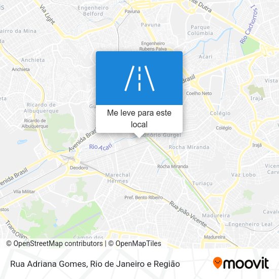 Rua Adriana Gomes mapa