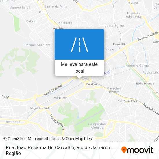 Rua João Peçanha De Carvalho mapa