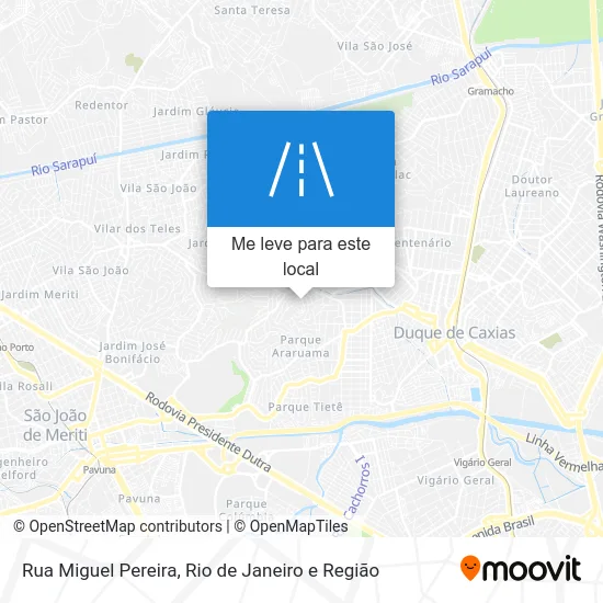 Rua Miguel Pereira mapa