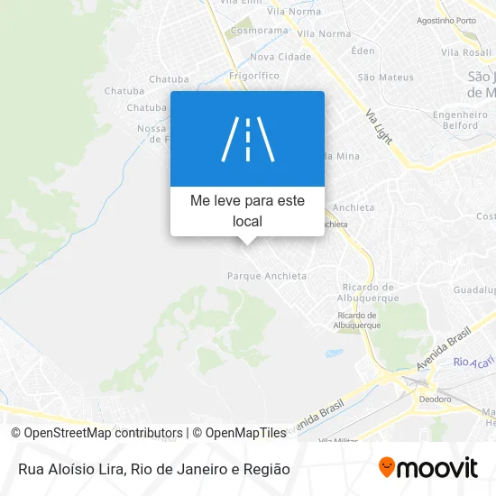 Rua Aloísio Lira mapa