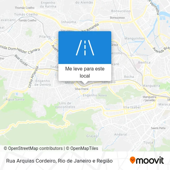 Rua Arquias Cordeiro mapa