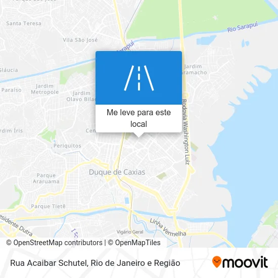 Rua Acaibar Schutel mapa