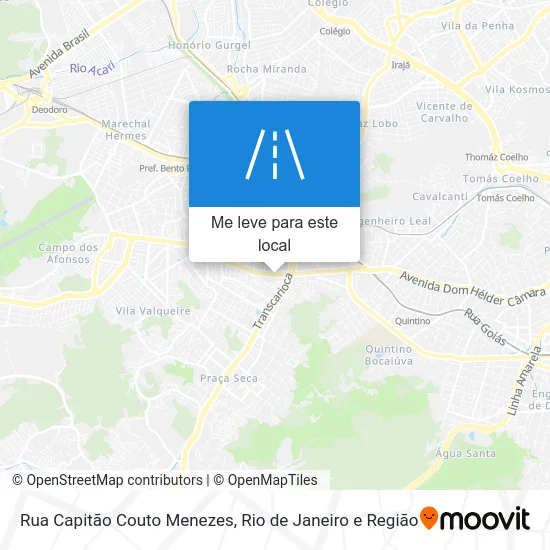 Rua Capitão Couto Menezes mapa