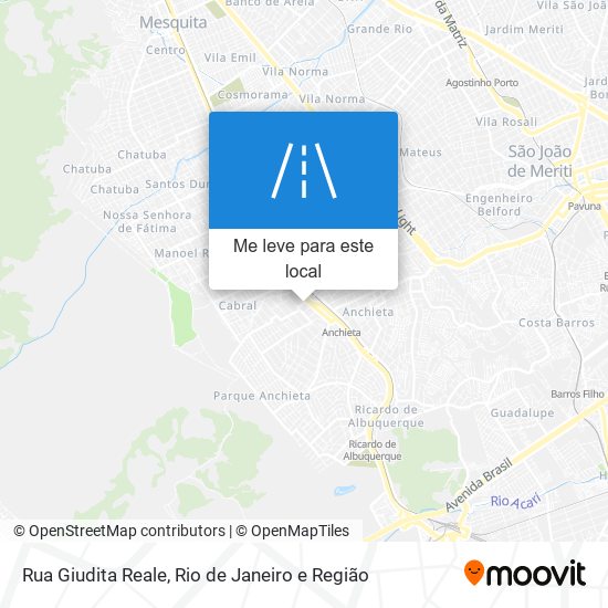 Rua Giudita Reale mapa