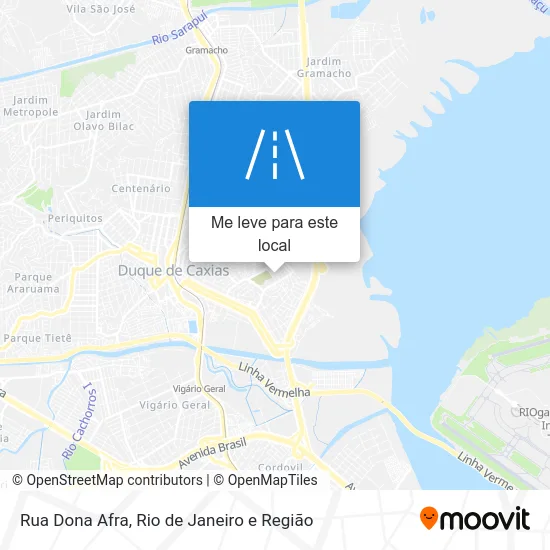 Rua Dona Afra mapa
