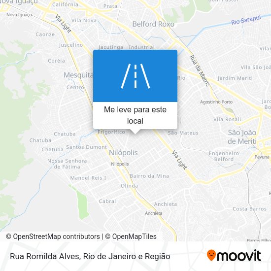 Rua Romilda Alves mapa