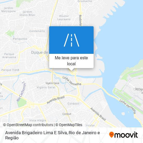 Avenida Brigadeiro Lima E Silva mapa