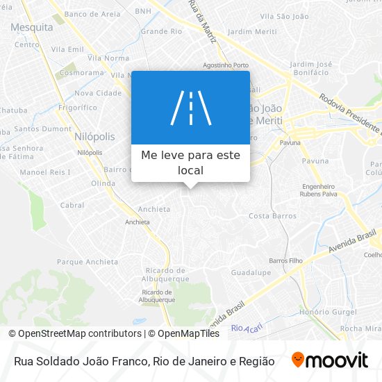 Rua Soldado João Franco mapa