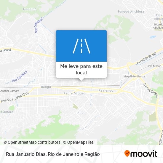 Rua Januario Dias mapa