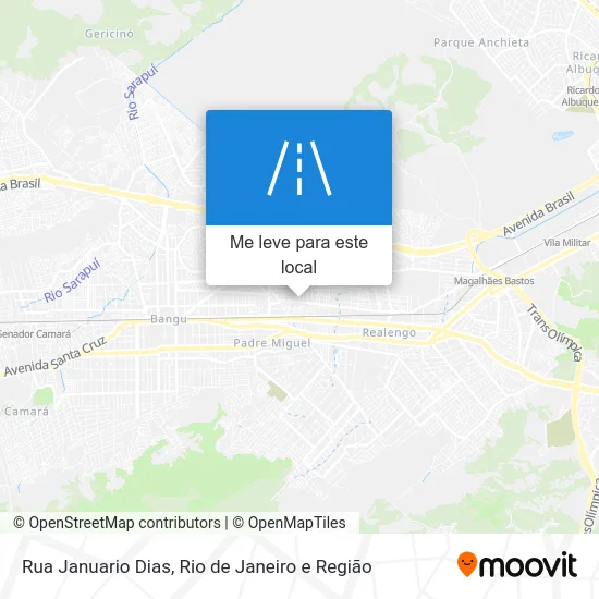 Rua Januario Dias mapa
