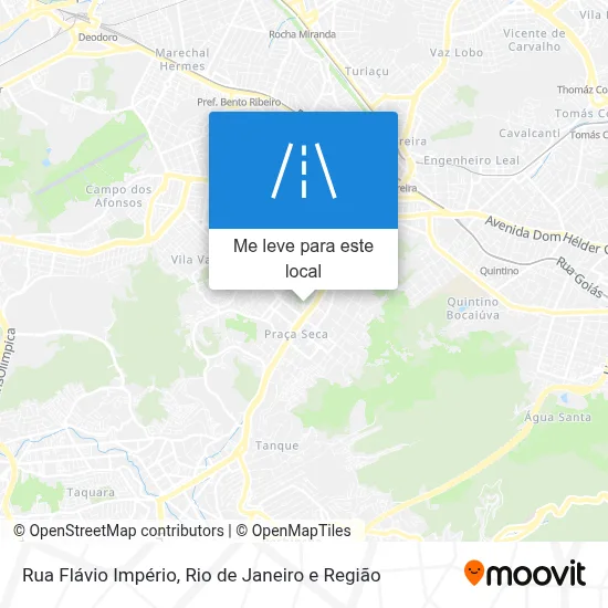 Rua Flávio Império mapa