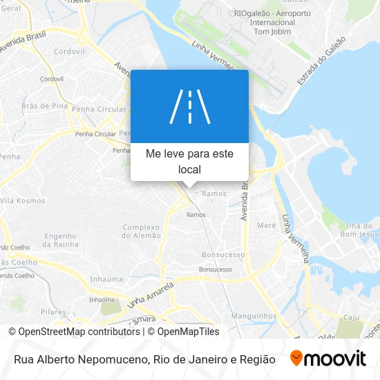 Rua Alberto Nepomuceno mapa