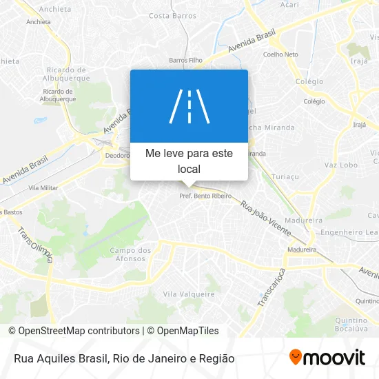 Rua Aquiles Brasil mapa