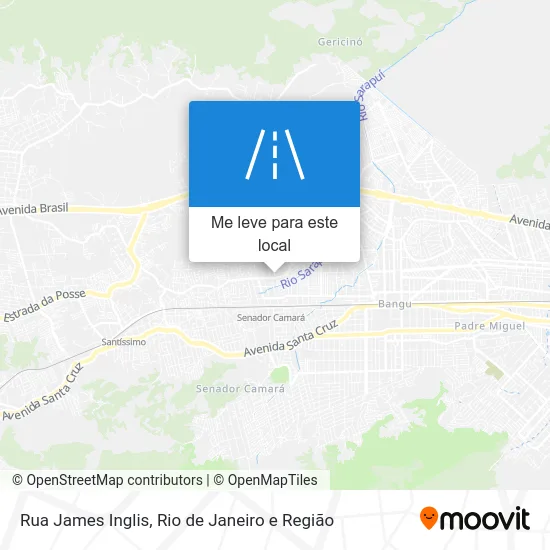 Rua James Inglis mapa