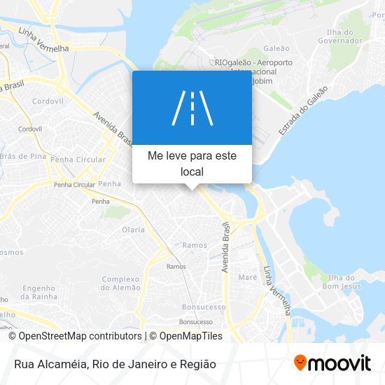 Rua Alcaméia mapa