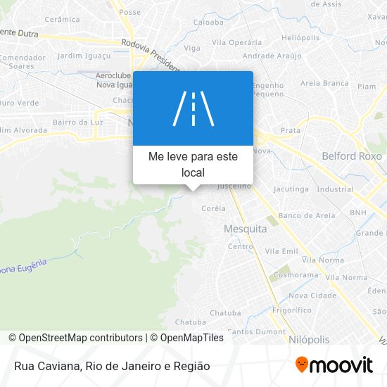Rua Caviana mapa