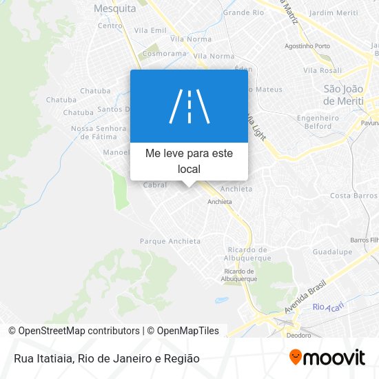 Rua Itatiaia mapa