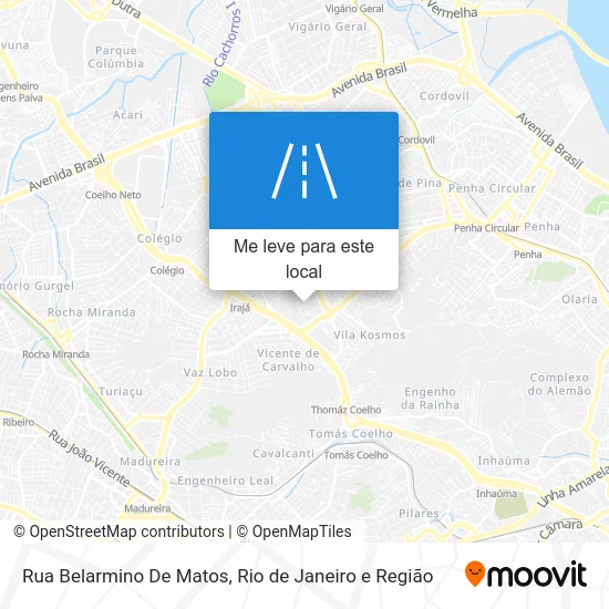 Rua Belarmino De Matos mapa