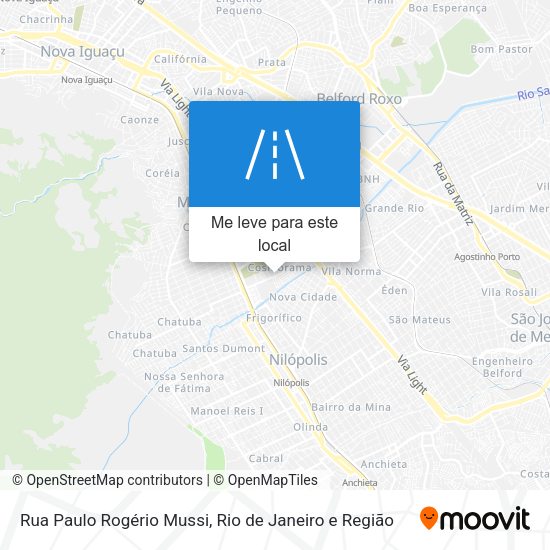 Rua Paulo Rogério Mussi mapa