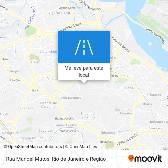Rua Manoel Matos mapa