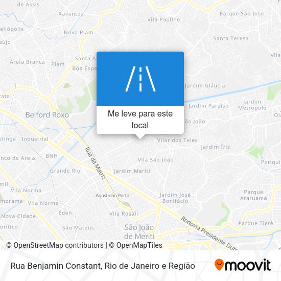 Rua Benjamin Constant mapa