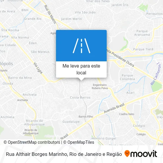 Rua Althair Borges Marinho mapa