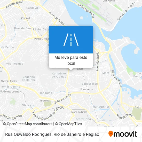 Rua Oswaldo Rodrigues mapa