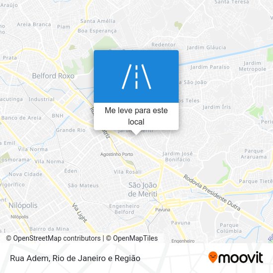 Rua Adem mapa