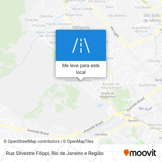 Rua Silvestre Filippi mapa