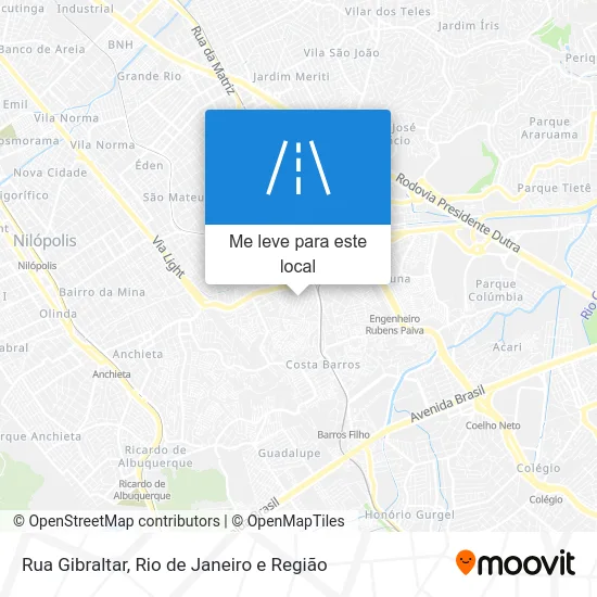 Rua Gibraltar mapa