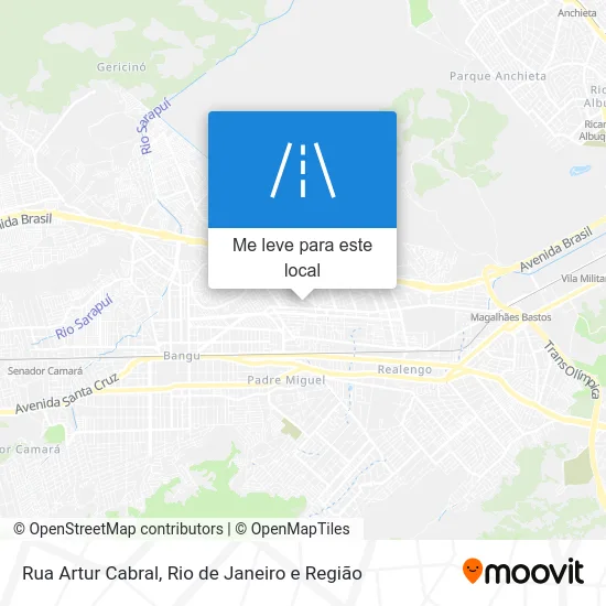 Rua Artur Cabral mapa