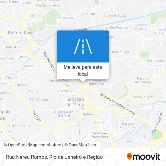 Rua Nereu Ramos mapa