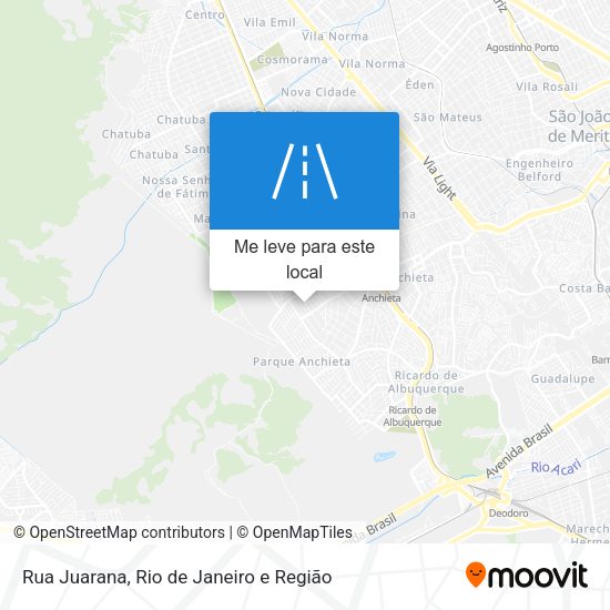 Rua Juarana mapa