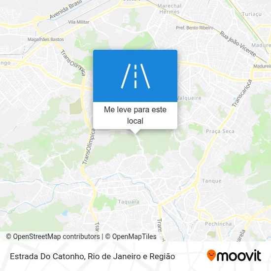 Estrada Do Catonho mapa