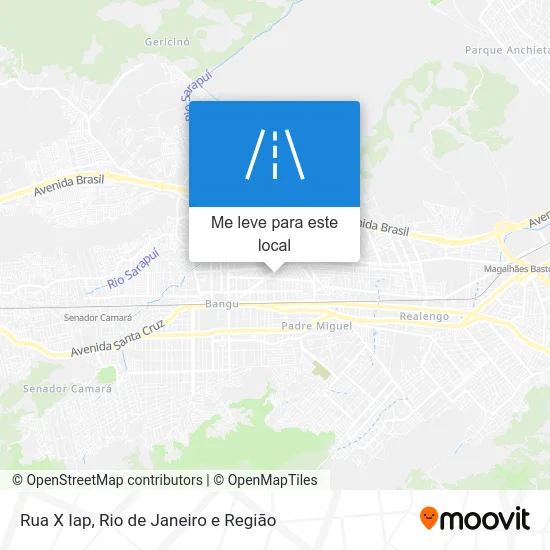 Rua X Iap mapa