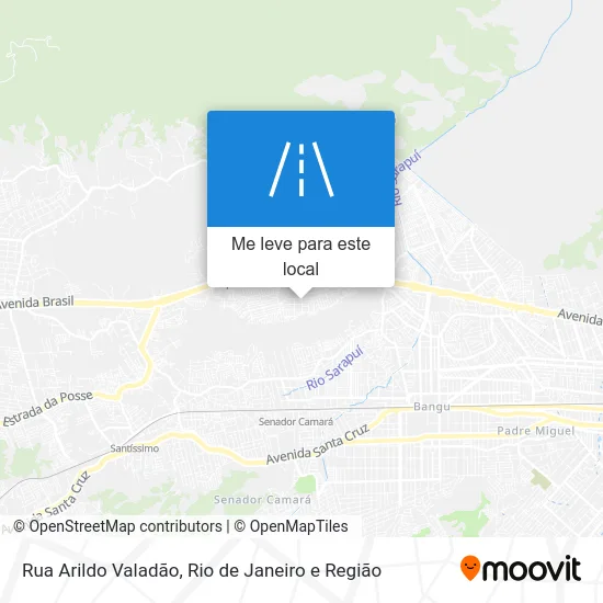 Rua Arildo Valadão mapa