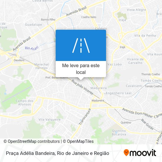 Praça Adélia Bandeira mapa