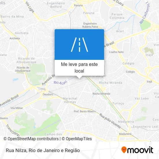 Rua Nilza mapa