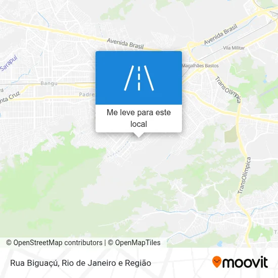 Rua Biguaçú mapa