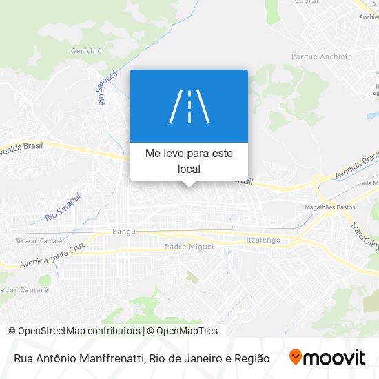 Rua Antônio Manffrenatti mapa